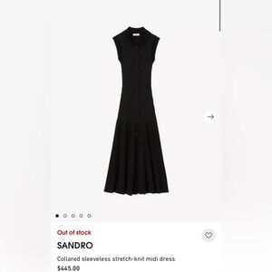 Sandro Laurene Dress in Black